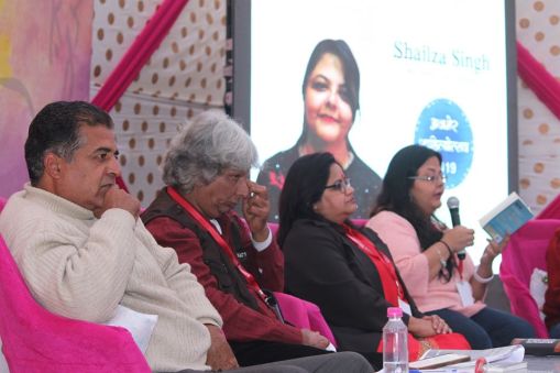 Shailaza Singh, author of best seller Faith the Mystery of the Missing Girl at Ajmer Literature Festival