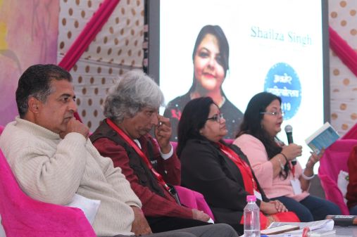 Shailaza Singh, author of best seller Faith-The Mystery of the Missing Girl at Ajmer Literature Festival